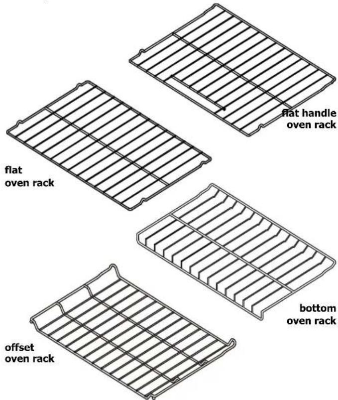 FRIGIDAIRE FFEF3019MW - Types of oven racks - 1