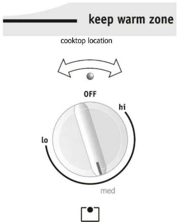 FRIGIDAIRE FGEF3055KB - Setting the keep warm control - 1