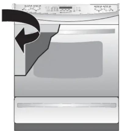 FRIGIDAIRE FED300EB - Serial Plate Location - 1