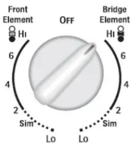 FRIGIDAIRE FED300EB - To Operate the Bridge Surface Element (Model A Only): - 4