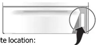 FRIGIDAIRE FGEF3077KB - Serial plate location - 1