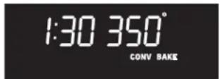 FRIGIDAIRE GLEF389HS - Using Convection Convert feature to adjust oven temperature from a Bake recipe (example below when setting oven for 350^ F): - 5
