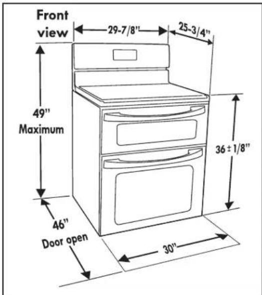 FRIGIDAIRE FGGF301DNB - ! WARNING - 3