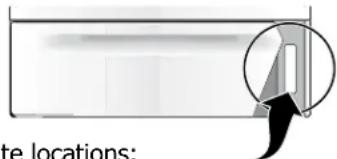 FRIGIDAIRE FFEF3009PB - Serial plate locations - 1
