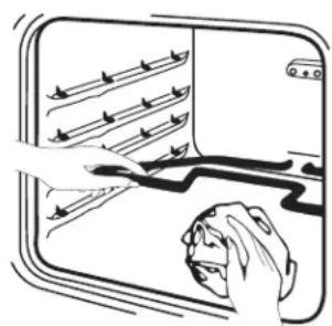 FRIGIDAIRE FFED3015LB - Cleaning the Regular Oven (non self-clean oven, some models) - 1