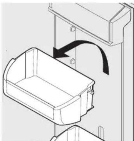 FRIGIDAIRE FGHB2735NE - To change the position of an adjustable door bin: - 1