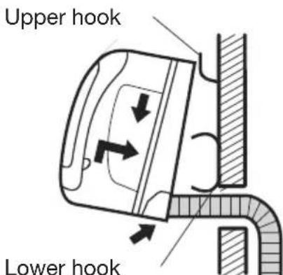 Upper hook Lower hook