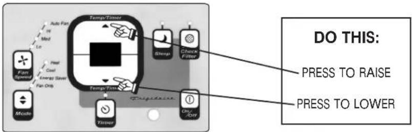 FRIGIDAIRE FAH124N2T - ELECTRONIC CONTROL OPERATING INSTRUCTIONS - 6