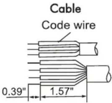 FRIGIDAIRE FFHP092CQ2 - Connect the cable to the outdoor unit - 2
