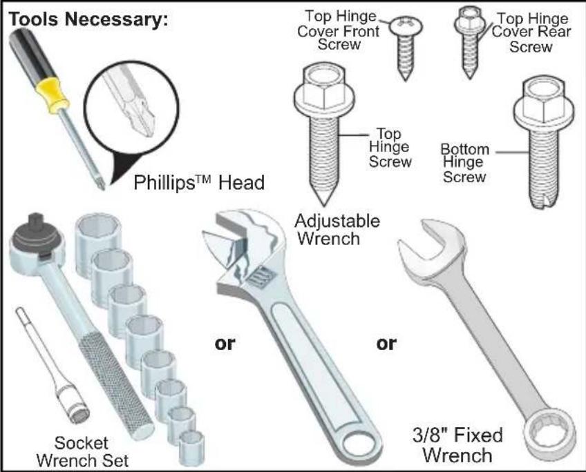 FRIGIDAIRE FRT21G2PS - DOOR REMOVAL INSTRUCTIONS - 1