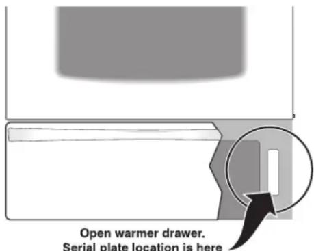 FRIGIDAIRE FGF345GS - Model and Serial Number Location - 1