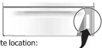 FRIGIDAIRE FGGF3076KB - Serial plate location - 1