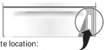 FRIGIDAIRE FFGF3027LB - Serial plate location - 1
