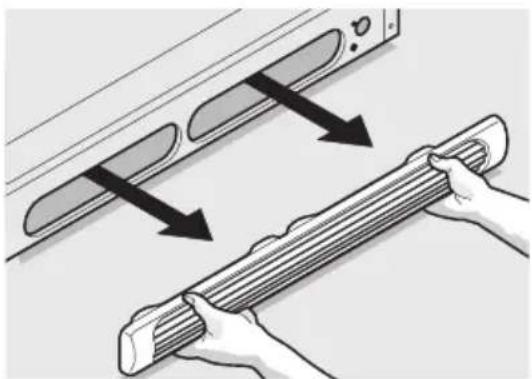 FRIGIDAIRE FFTR16B2RB - To install the toe grille: - 3