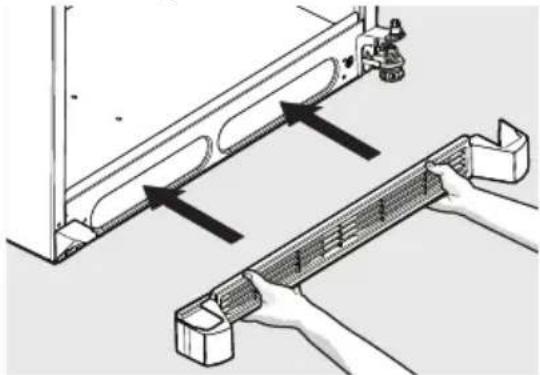 FRIGIDAIRE FFTR16B2RB - To install the toe grille: - 2