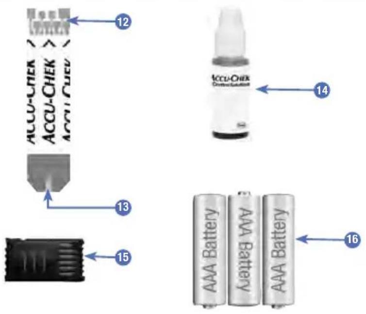 12 ACCU-CHEK ACCU-CHEK CCCU-CHEK CCCU-CHEK Construction Solution 14 13 15 AAA Battery AAA Battery AAA Battery 16