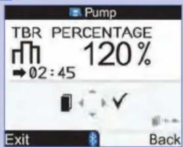 TBR PERCENTAGE 120% → 02:45 Exit Back