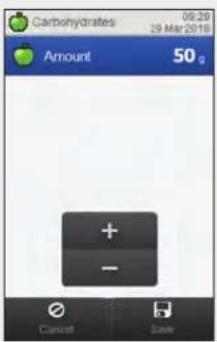 Accu-Chek Insight Diabetes Therapy System - Screens for Adding Entries for Detailed bG Result - 2