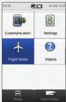Accu-Chek Insight Diabetes Therapy System - Turning On Flight Mode - 1