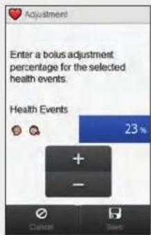Accu-Chek Insight Diabetes Therapy System - Screens for Adding New Data - 6