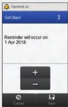 Accu-Chek Insight Diabetes Therapy System - Setting the Infusion Set Change Reminder - 6