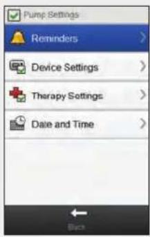 Accu-Chek Insight Diabetes Therapy System - Setting the Infusion Set Change Reminder - 2