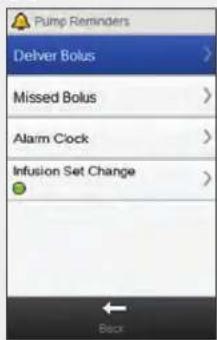 Accu-Chek Insight Diabetes Therapy System - Setting Pump Reminders - 3