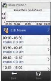 Accu-Chek Insight Diabetes Therapy System - Programming a Basal Profile - 4