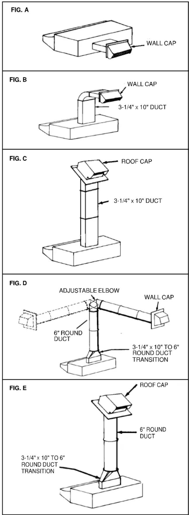 FRIGIDAIRE F24WR01ES - PLANNING DUCTWORK INSTALLATION - 1