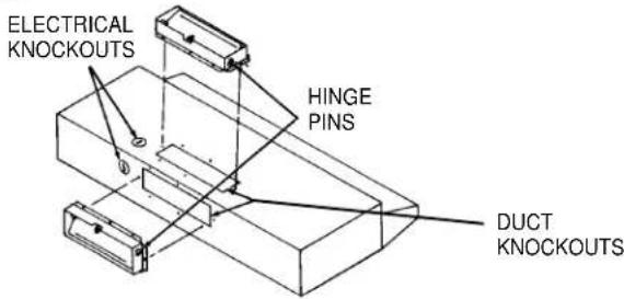 ELECTRICAL KNOCKOUTS HINGE PINS DUCT KNOCKOUTS