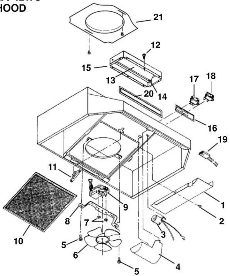 FRIGIDAIRE F30WC19EB - SERVICE PARTS - 1