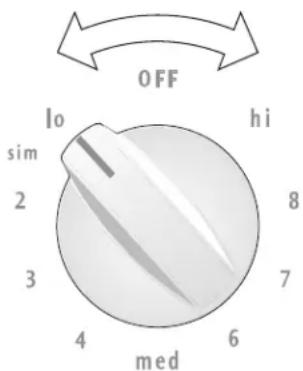 FRIGIDAIRE FEF339EB - Setting Surface Controls - 1