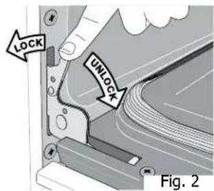 FRIGIDAIRE FEF329EB - To remove oven door: - 2