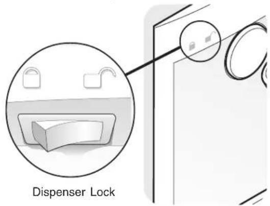 FRIGIDAIRE GLHT188WHQ - DISPENSER LOCK - 1
