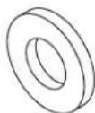 Tripp Lite SmartRack SR2POST13 - 12-24x5/8" (Conical) Washer (Black) Washer (White) Washer (Countersink) - 2