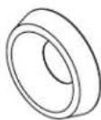 Tripp Lite SmartRack SR2POST13 - 12-24x5/8" (Conical) Washer (Black) Washer (White) Washer (Countersink) - 3