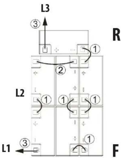 L3 ③ ① R ② L2 ① ① ① L1 ③ ① F