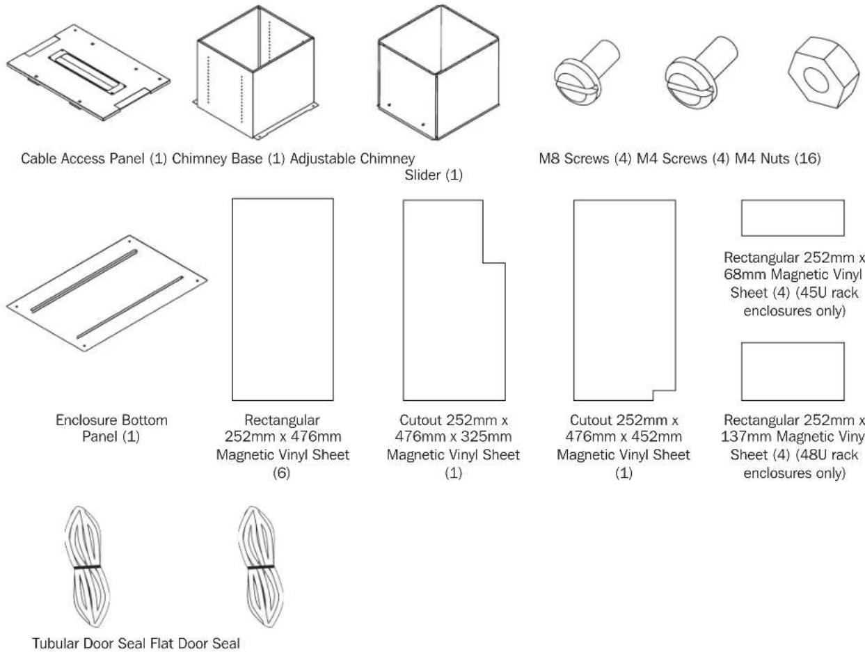Tripp Lite SRTHERMDUCT - Parts List - 1