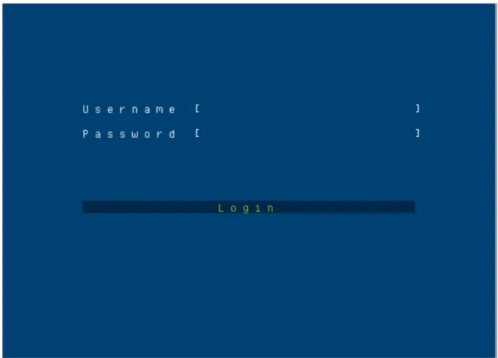 Username [ ] Password [ ] Login