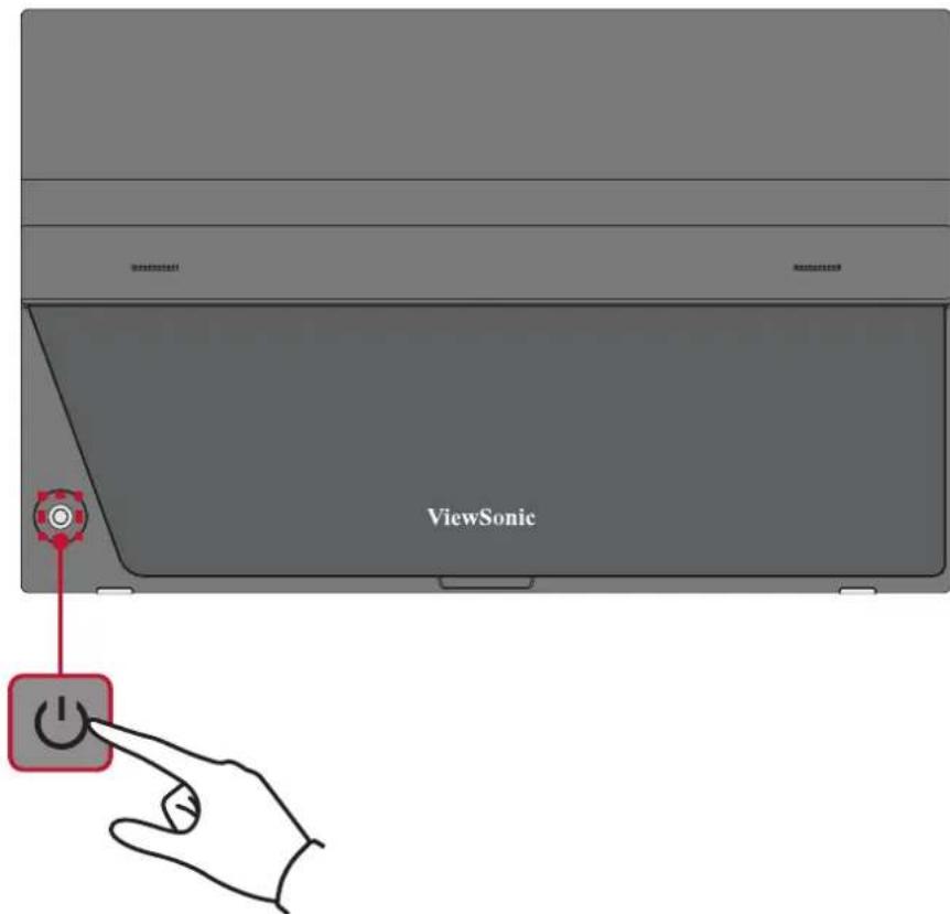 VIEWSONIC ID1655 - Turning the Device On/Off - 1