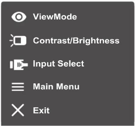 VIEWSONIC ID1655 - Quick Menu - 1