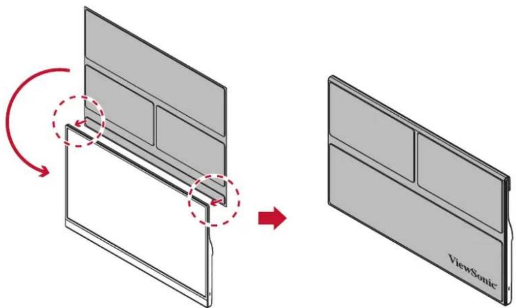 VIEWSONIC ID1655 - Installing the Cover - 1
