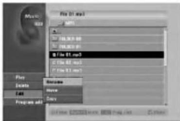 LG RH7825CP1L - Naming a file on the HDD - 1