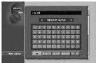 LG RH7825CP1L - Naming a file on the HDD - 2