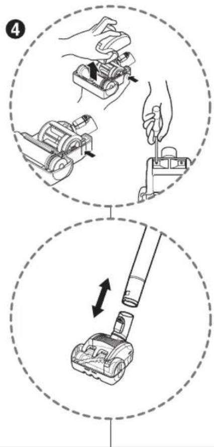 LG VK7320NHTS - How to use Using carpet master nozzle and mini turbine nozzle Kullanım Halı uzmanı başlığı ve mini türbin başlığının kullanımı - 2