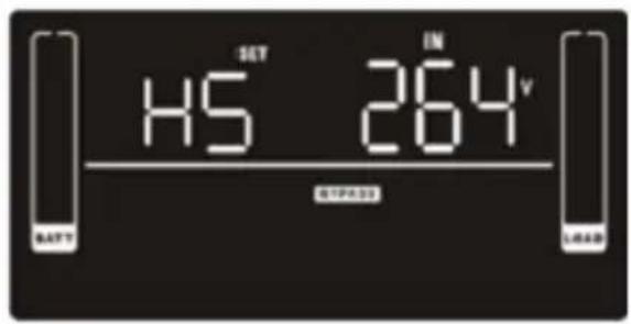 SET IN H5 264v BATT STOPP LOAD