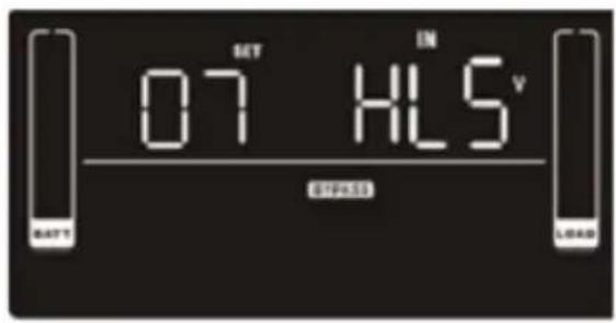 SET IN 07 HLS BATT LOAD