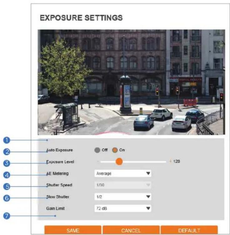 Digital Watchdog DWC-MB48WIAT - Camera Exposure Settings - 1