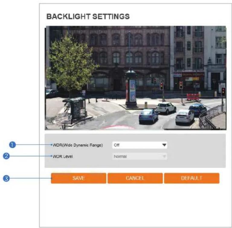 Digital Watchdog DWC-MB48WIAT - Camera Backlight Settings - 1