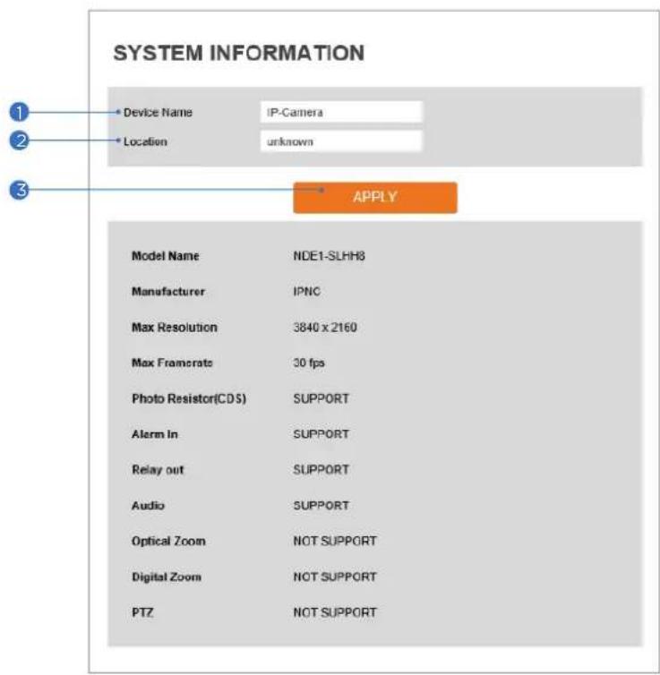 Digital Watchdog DWC-MB48WIAT - Setup - System Setup System Information - 1